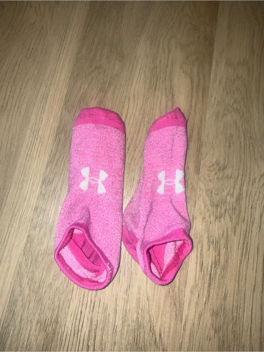 Used worn Under Armour Hot Pink Low-Cut Athletic Socks